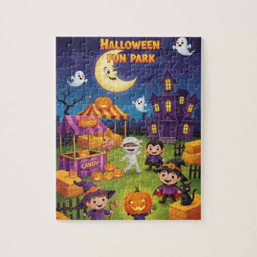 Halloween puzzel voor kinderen - 110 Piece Jigsaw (Verticaal)