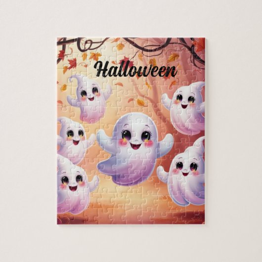 Halloween Puzzle Party: Spooky Fun voor iedereen! Legpuzzel (Verticaal)