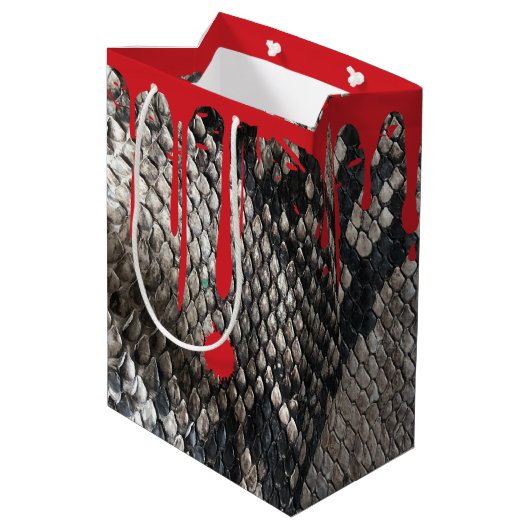 Halloween Python Snake Skin - Driving Blood Medium Cadeauzakje (Achterkant Gekanteld)
