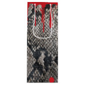 Halloween Python Snake Skin - Driving Blood Wijn Cadeautas (Voorkant)