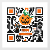 Halloween QR-code Raamsticker (Vel)