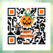 Halloween QR-code Raamsticker (Vel 3)