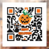 Halloween QR-code Raamsticker (Vel 2)