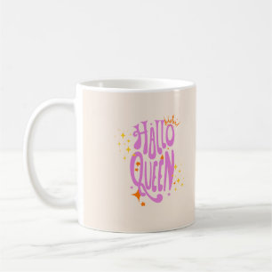 Halloween Queen, Halloqueen, Retro Halloween Art Koffiemok