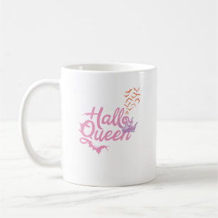 Halloween Queen, Halloqueen, Retro Halloween Art Koffiemok