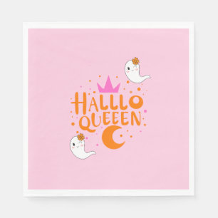 Halloween Queen, Halloqueen, Retro Halloween Art Servet