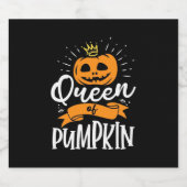 Halloween Queen of Pumpkin Bier Etiket (Enkel label)