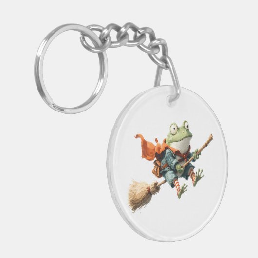 Halloween Quirky Frog Sleutelhanger (Voorkant Links)