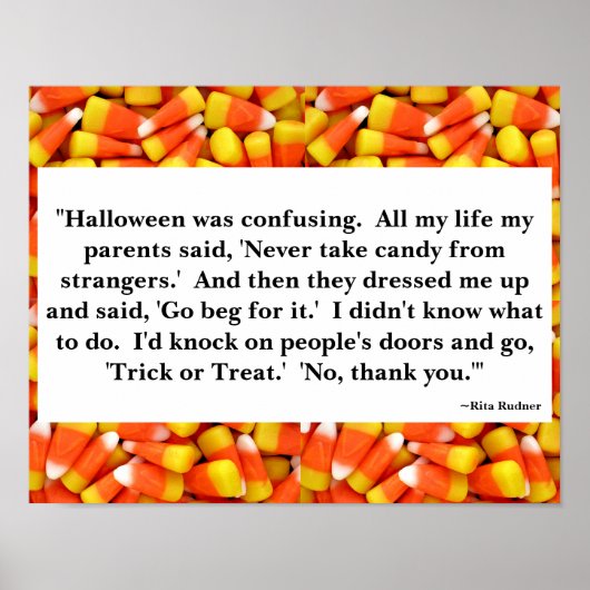 Halloween Quote Poster (Voorkant)