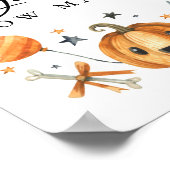 Halloween "Raad eens hoeveel" Baby shower spel Poster (Hoek)