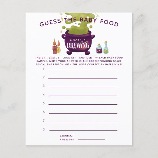 Halloween raad het Baby-schoenenspel (Voorkant)