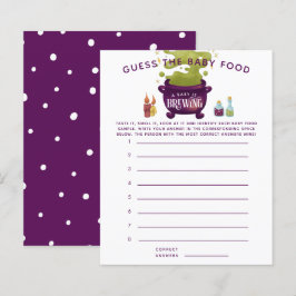 Halloween raad het Baby-schoenenspel