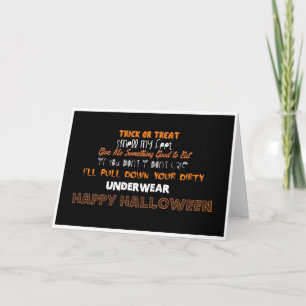 Halloween-raadsel humoristisch kaart