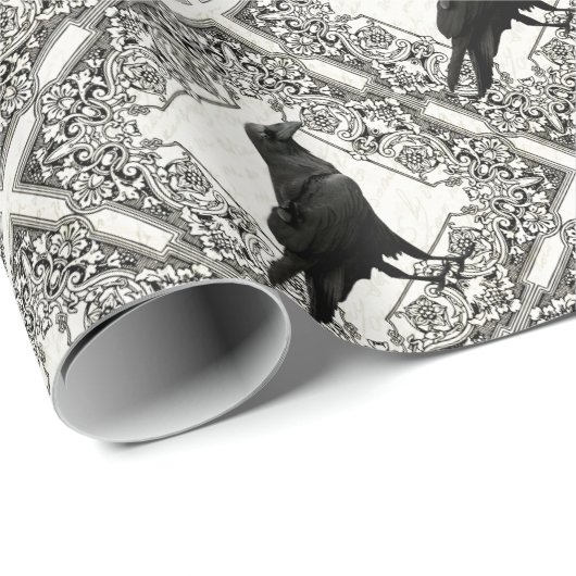 Halloween-raaf Cadeaupapier (Rol Hoek)