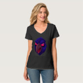 Halloween Raaf Gezicht 2 T-shirt (Voorkant volledig)