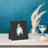 Halloween Raaf Grafsteen Silhouet Ontwerp Fotoplaat (Insitu)