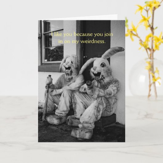  Halloween - Raar Creepy Rabbits, Kaart (Gele Bloem)