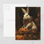 Halloween Rabbit Briefkaart (Voorkant / Achterkant)