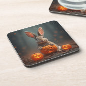 Halloween Rabbit Hard Plastic onderzetter (Linkerzijde)