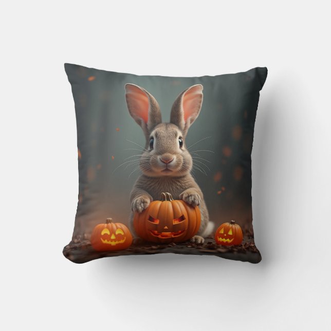 Halloween Rabbit Sierkussen (Voorkant)