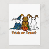 Halloween Rabbits Trick of Treating Briefkaart (Voorkant)