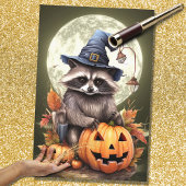Halloween Raccoon 2 Decoupage papier