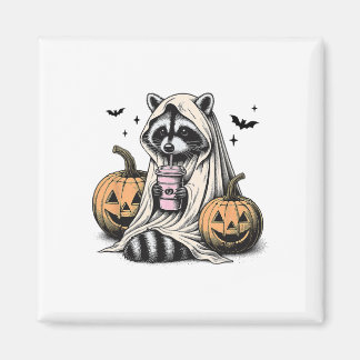 Halloween Raccoon Ghost Magneet