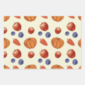 Halloween Raccoon met schedel en pompoenen Inpakpapier Vel (Voorkant 3)