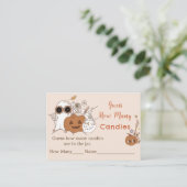 Halloween raden hoeveel spel behuizing Kaart (Staand voorkant)