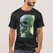 Halloween radioactieve schedel t-shirt (Voorkant)