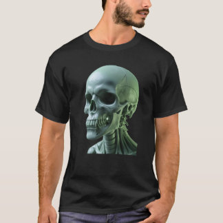 Halloween radioactieve schedel t-shirt