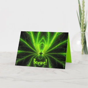 Halloween Radioactive Spider Kaart