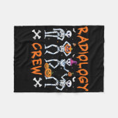 Halloween Radiologie Herfst Autumn Rad Tech X-ray  Fleece Deken (Voorkant (Horizontaal))