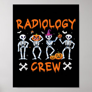 Halloween Radiologie Herfst Autumn Rad Tech X-ray  Poster