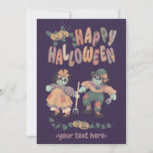 Halloween Rag Doll Zombies (4) - Wenskaart Feestdagenkaart (Voorkant)