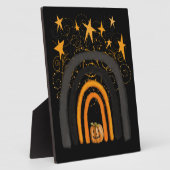 Halloween Rainbow | Pompoenen, zwoegen en stangen Fotoplaat (Zijkant)