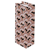 Halloween Rainbow Wijn Cadeautas (Voorkant Gekanteld)