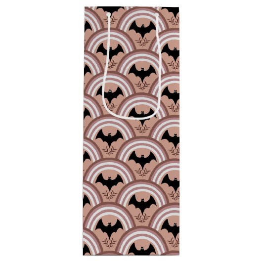 Halloween Rainbow Wijn Cadeautas (Voorkant)