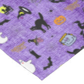 Halloween Random Iconic Pattern Paars Tafelkleed (Gekanteld)