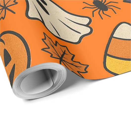 Halloween-rappapier Cadeaupapier (Rol Hoek)