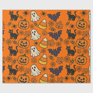 Halloween-rappapier Cadeaupapier