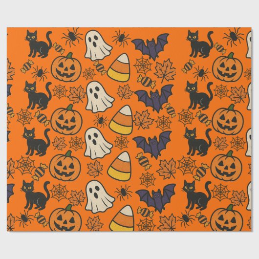 Halloween-rappapier Cadeaupapier (Vlak)