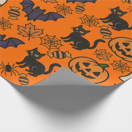 Halloween-rappapier Cadeaupapier (Hoek)