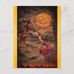 Halloween Rare Funny Illustratie Briefkaart