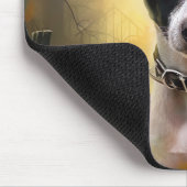 Halloween Rat Terrier met pompoenen eng Muismat (Hoek)