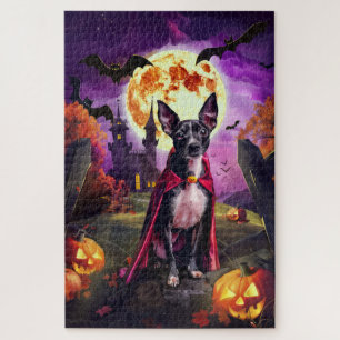 Halloween Rat Terrier Vampire Pumpkins eng Legpuzzel