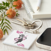 Halloween Raven Acryl Sleutelhanger & Potion Bottl (Voorkant Rechts)