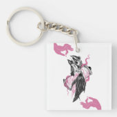 Halloween Raven Acryl Sleutelhanger & Potion Bottl (voorkant)