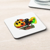 Halloween raven bier onderzetter (Linkerzijde)