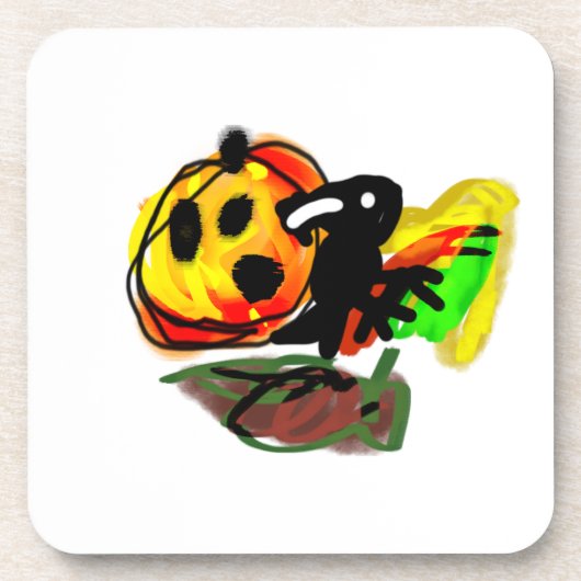 Halloween raven bier onderzetter (Voorkant)